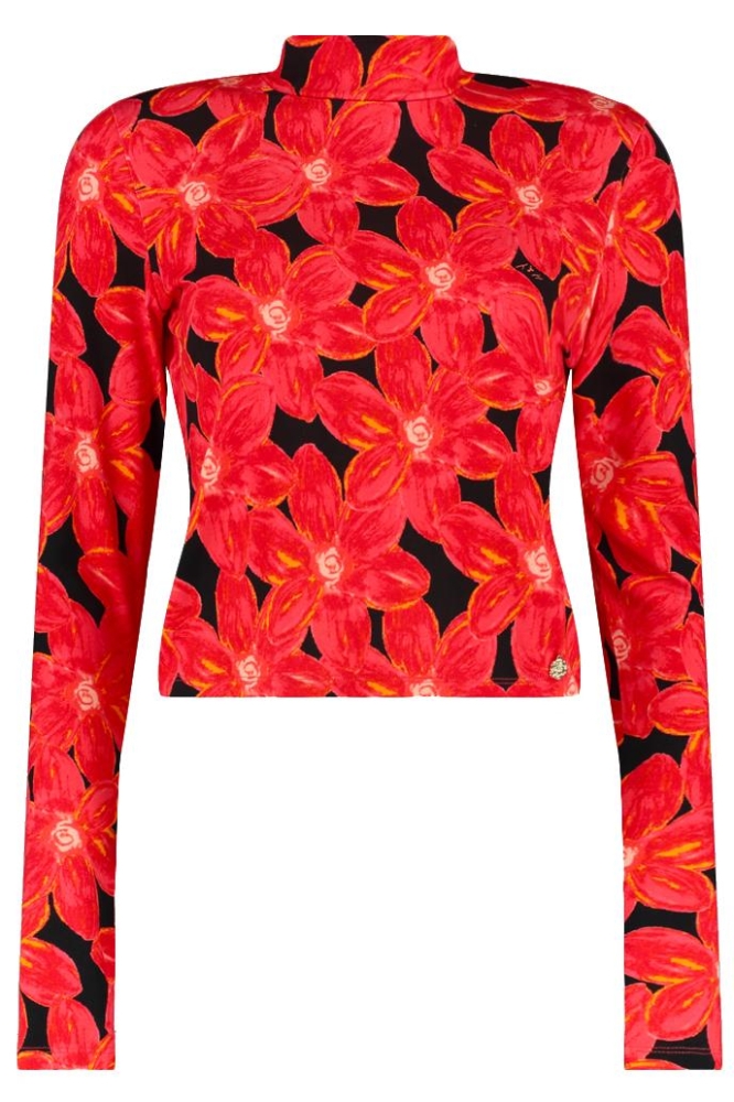 JEFF LS SS25T502 311 spicy red flower