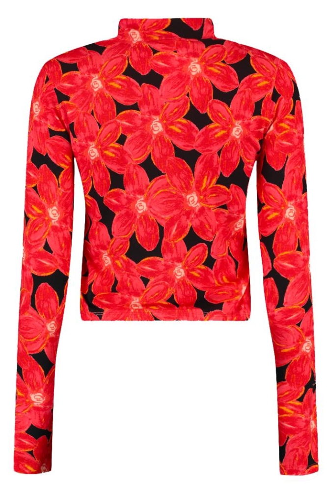 JEFF LS SS25T502 311 spicy red flower