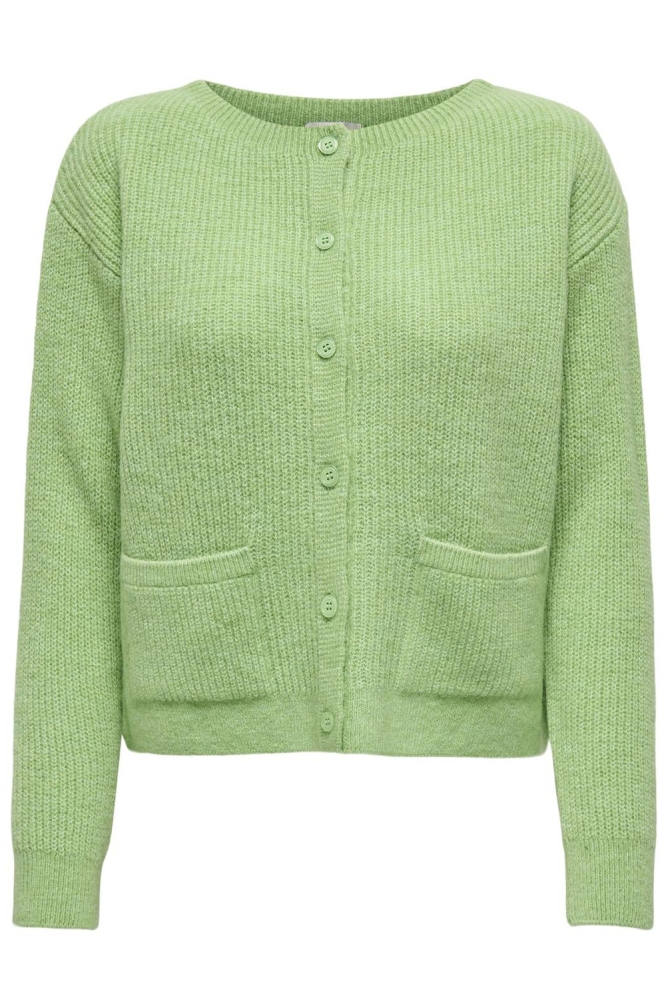 JDYHAYDEN L/S O-NECK POCKET CARDI K 15341238 SUMMER GREEN