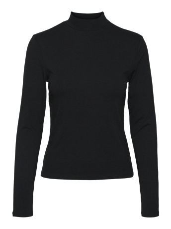 Vero Moda T-shirt VMMARY LS HIGHNECK TOP GA JRS 10314449 BLACK