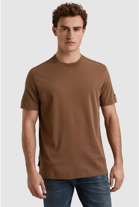 Cast Iron short sleeve r-neck regular fit in