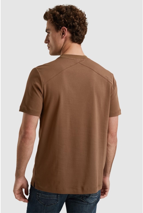 Cast Iron short sleeve r-neck regular fit in