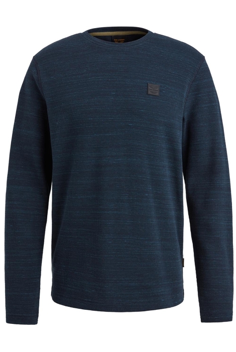 PME legend long sleeve r-neck waffel melange