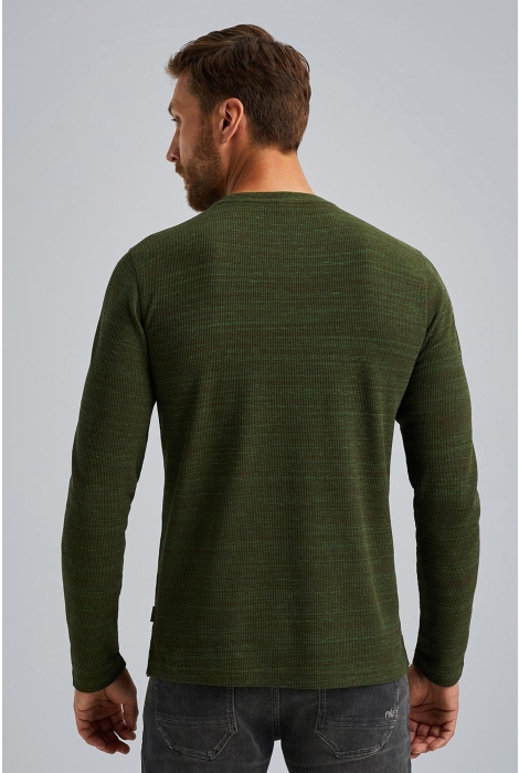 PME legend long sleeve r-neck waffel melange