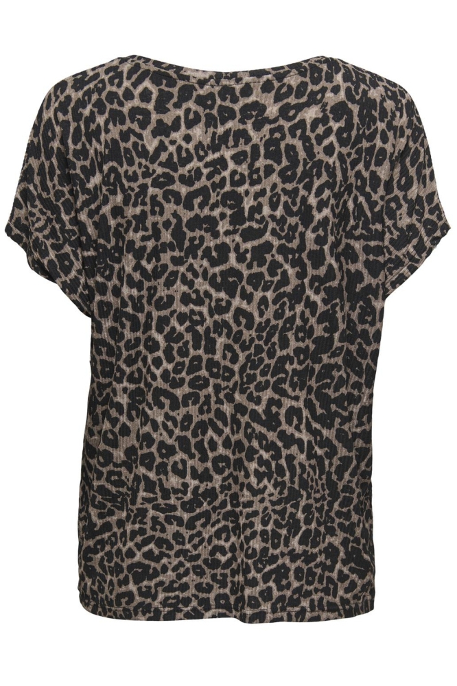 ONLNIKKIE S/S AOP TOP CS JRS 15344399 BLACK/FANCY LEO