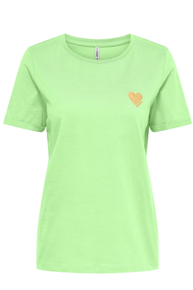 ONLKITA LIFE S/S TOP NOOS 15244714 Paradise Green/Gold