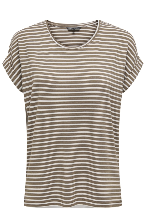 Only onlmoster stripe s/s o-neck top jrs