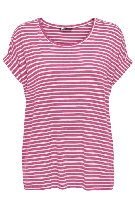 Only onlmoster stripe s/s o-neck top jrs