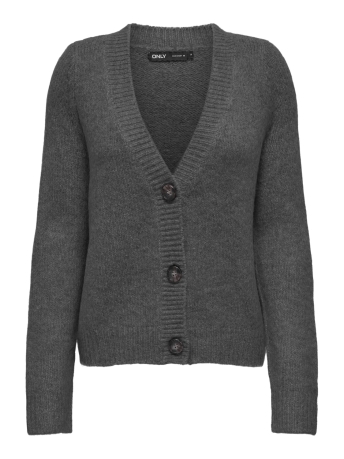 Only Vest ONLZOEY L/S REGULAR CARDIGAN KNT NO 15332549 Dark Grey Melange