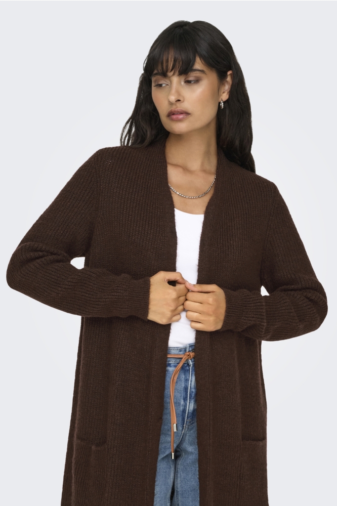 ONLJADE L/S CARDIGAN KNT NOOS 15179815 CHOCOLATE TORTE