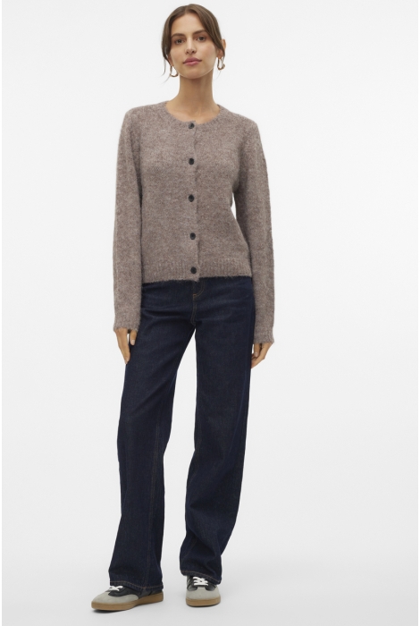 Vero Moda vmnovah ls o-neck button cardi ga n