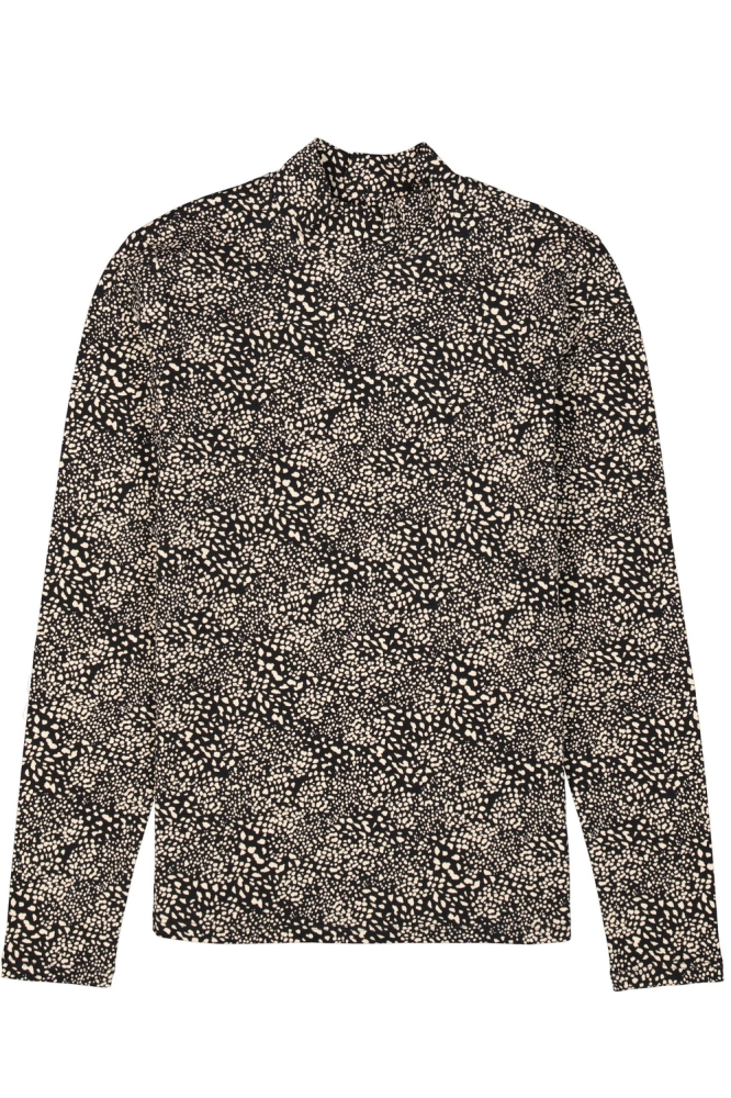 LONGSLEEVE MET PRINT U40013 1755 OFF BLACK