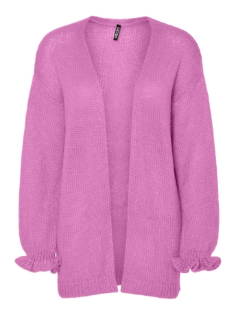 Pieces Vest PCALLIE LS V-NECK KNIT CARDIGAN D2D 17159272 FUCHSIA PINK