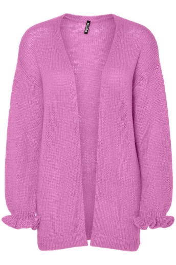 Pieces Vest PCALLIE LS V-NECK KNIT CARDIGAN D2D 17159272 FUCHSIA PINK