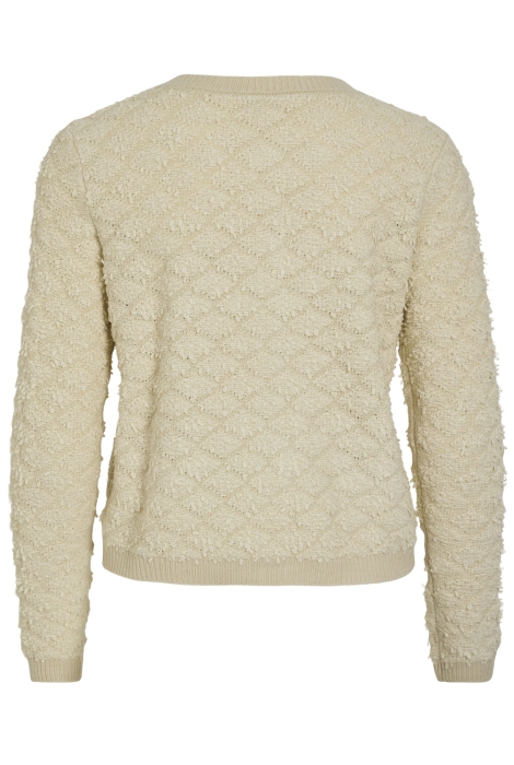 Vila viineyah o-neck l/s button knit car