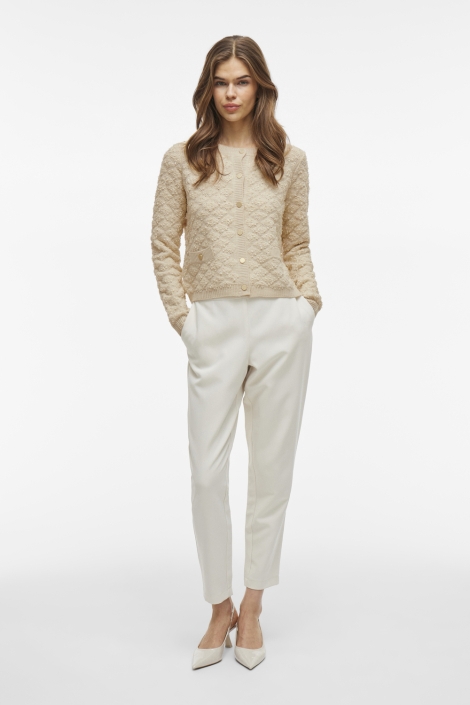 Vila viineyah o-neck l/s button knit car