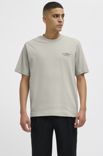 Jack & Jones T-shirt JPRBLACHAD BRANDING SS CREW NECK TE 12259357 SILVER LINING