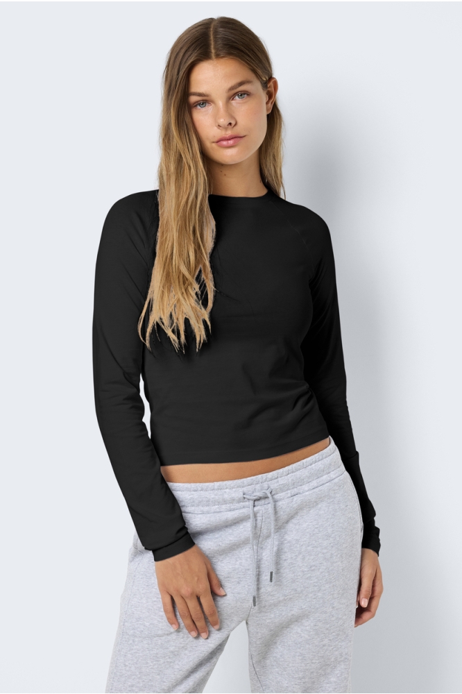 NMKATINKA L/S RAGLAN TOP FWD JRS NO 27030885 Black