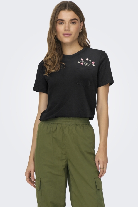 Only onlpolly life reg s/s pocket top bo