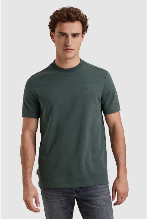 Cast Iron short sleeve r-neck regular fit in