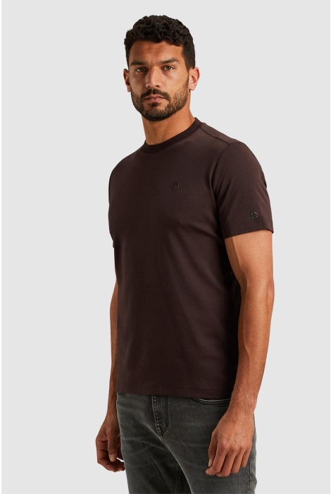 Cast Iron short sleeve r-neck regular fit in