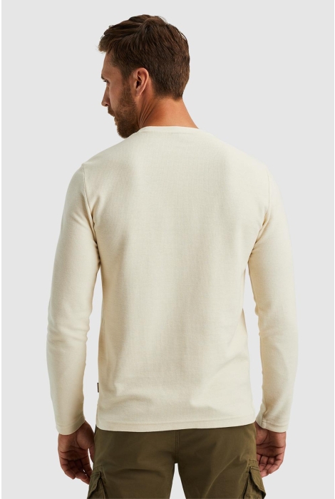 PME legend long sleeve r-neck structured piqu