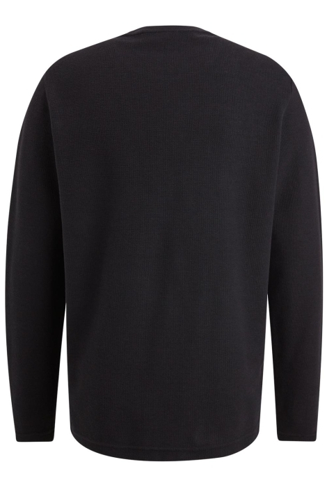 PME legend long sleeve r-neck structured piqu