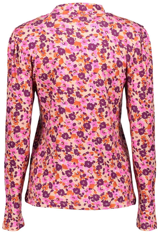 TSHIRT MET KLEURRIJKE BLOEMENPRINT 42902 40 000420 PINK/BURGUNDY/ORANGE