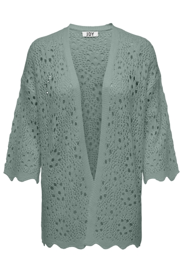 Jacqueline de Yong Vest JDYNATASCHA 3/4 KIMONO KNT 15290568 Chinois Green