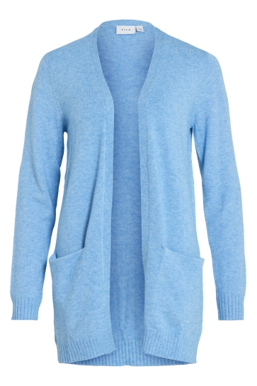 Vila Vest VIRIL OPEN L/S KNIT CARDIGAN - NOOS 14044041 BLISSFULL BLUE/ LIGHT MELA