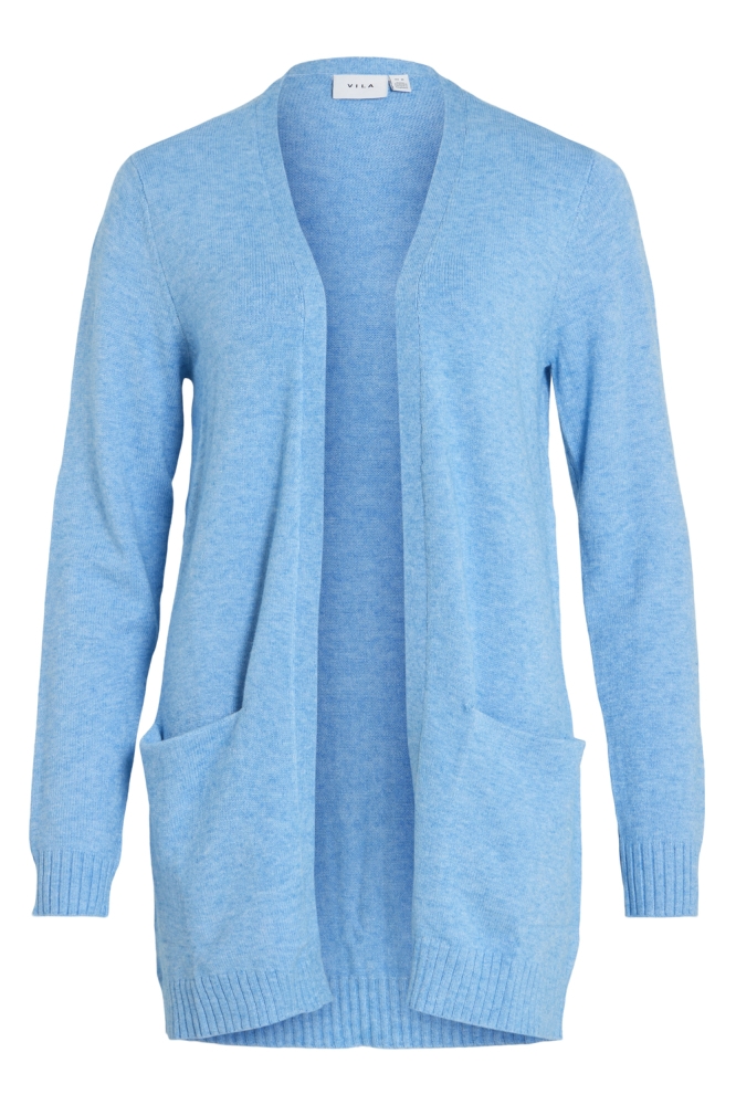 VIRIL OPEN L/S KNIT CARDIGAN - NOOS 14044041 BLISSFULL BLUE/ LIGHT MELA