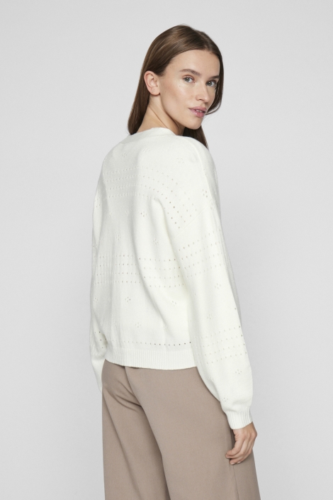 Vila viril v-neck l/s knit cardigan - no