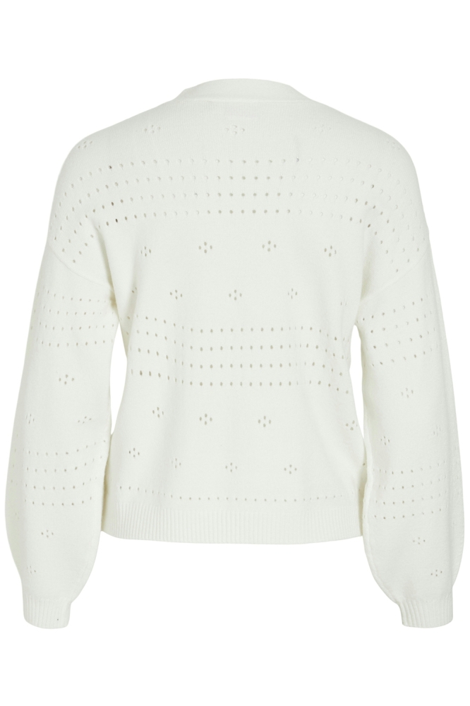 VIRIL V-NECK L/S KNIT CARDIGAN - NO 14102703 WHITE ALYSSUM