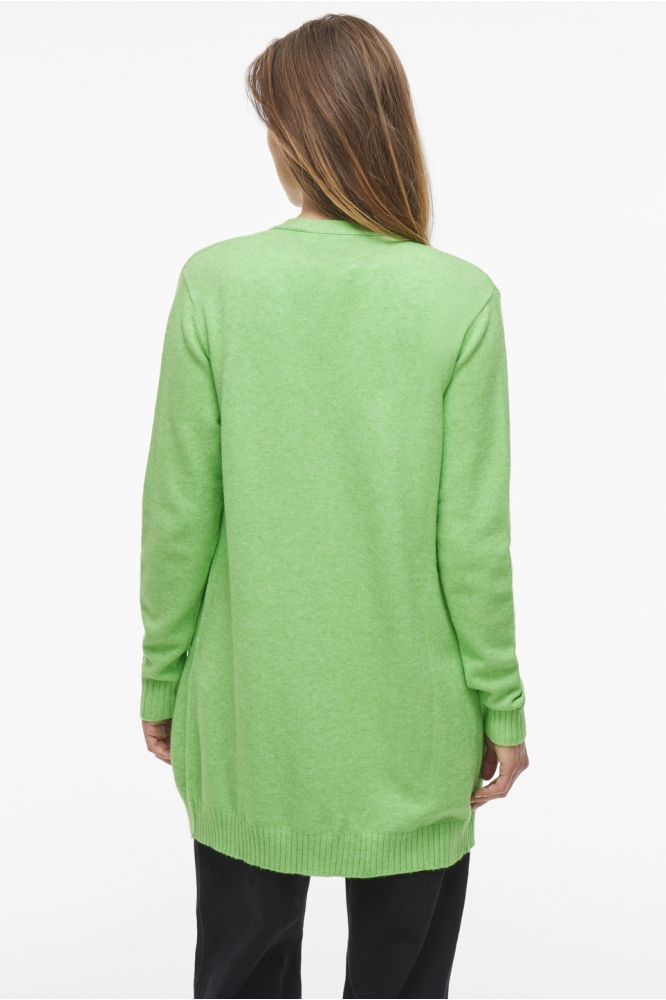 VIRIL OPEN L/S KNIT CARDIGAN - NOOS 14044041 SUMMER GREEN