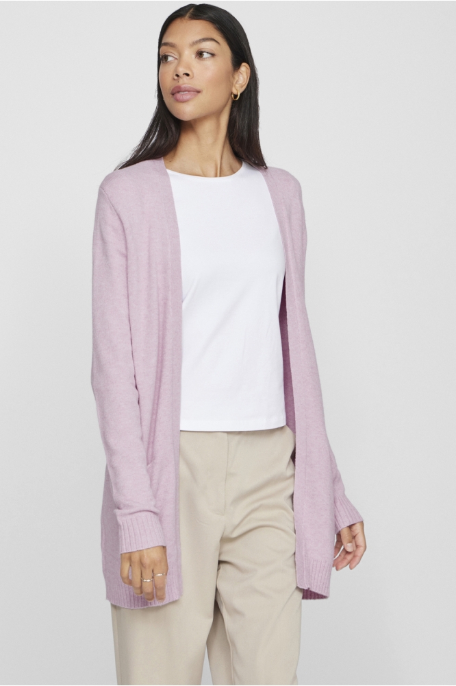 VIRIL OPEN L/S KNIT CARDIGAN - NOOS 14044041 WINSOME ORCHID/MELANGE