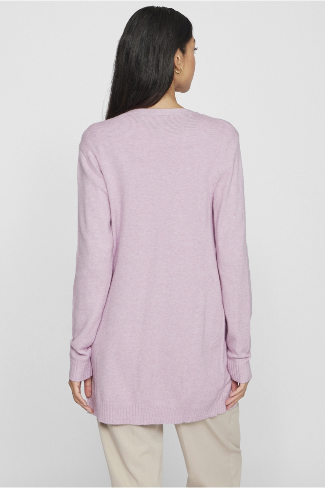 VIRIL OPEN L/S KNIT CARDIGAN - NOOS 14044041 WINSOME ORCHID/MELANGE