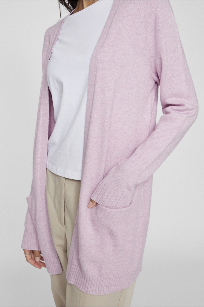 VIRIL OPEN L/S KNIT CARDIGAN - NOOS 14044041 WINSOME ORCHID/MELANGE