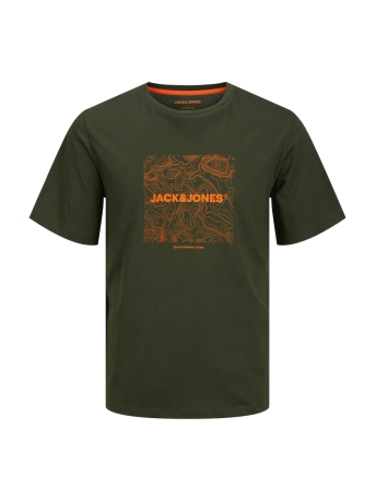 Jack & Jones T-shirt JJLINER TEE SS CREW NECK 12256780 KOMBU GREEN