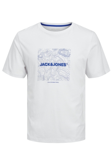 Jack & Jones T-shirt JJLINER TEE SS CREW NECK 12256780 WHITE