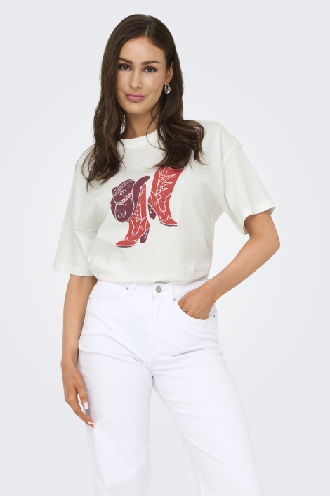 Jacqueline de Yong jdycarla s/s oversize t-shirt jrs