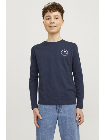 Jack & Jones Junior T-shirt JJESWIFT TEE LS NOOS JNR 12258973 Navy Blazer