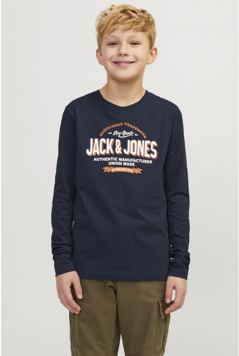 Jack & Jones Junior jjelogo tee ls o-neck 2 col noos jn