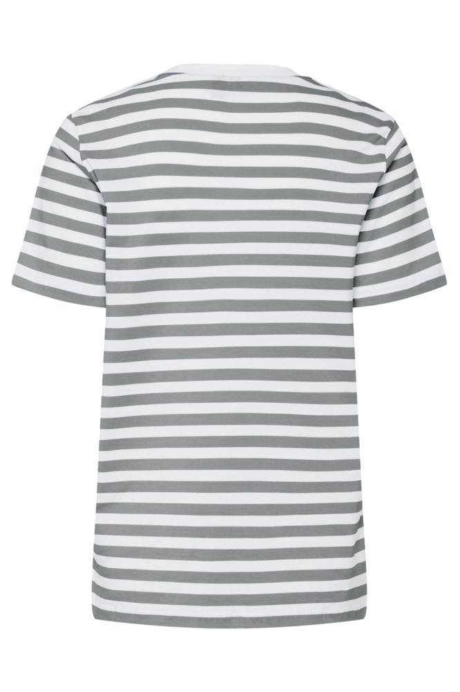 PCRIA SS TEE STRIPES JRS NOOS BC 17146339 ULTIMATE GREY/BRIGHT WHITE