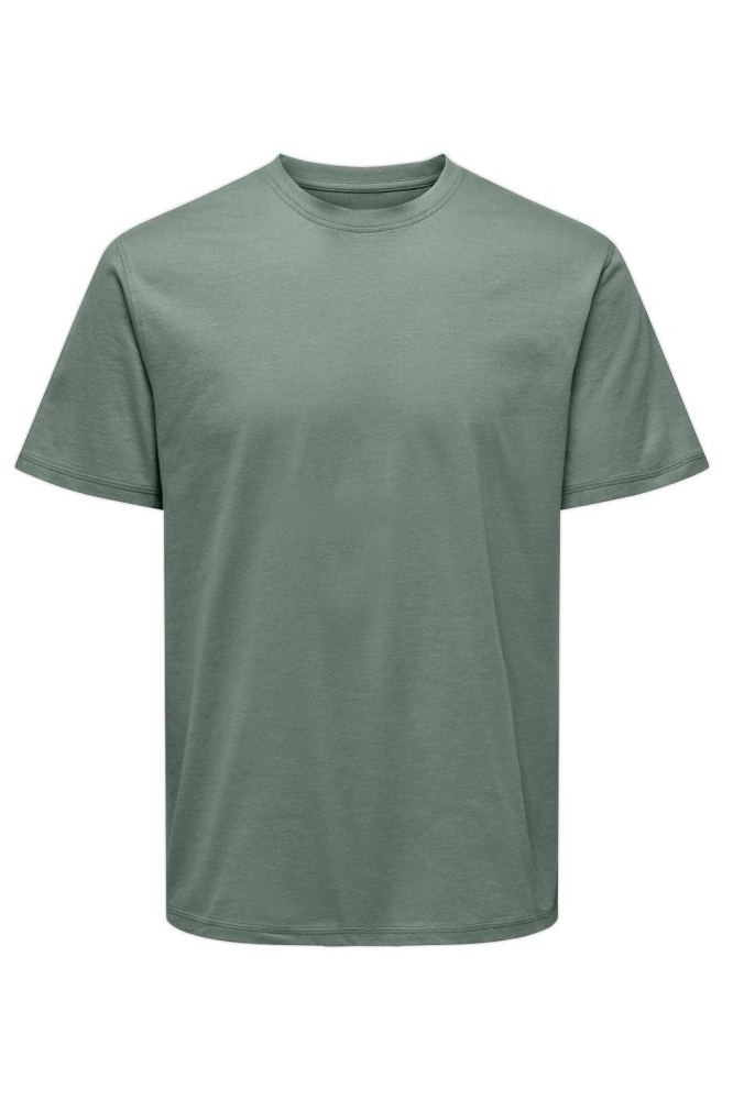 ONSMAX LIFE SS STITCH TEE NOOS 22025208 ICEBERG GREEN