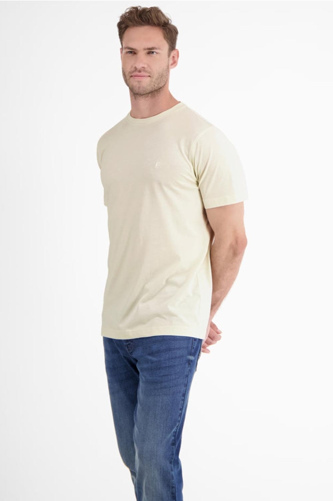 BASIC TSHIRT MET LOGOSTEEK 24D3000 106 Bone White