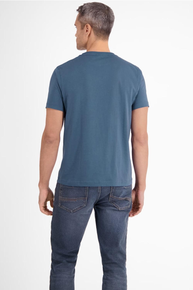 BASIC TSHIRT MET LOGOSTEEK 24D3000 443 Crispy Blue