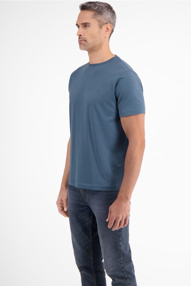 BASIC TSHIRT MET LOGOSTEEK 24D3000 443 Crispy Blue