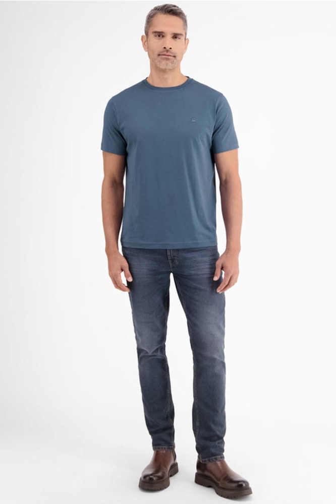 BASIC TSHIRT MET LOGOSTEEK 24D3000 443 Crispy Blue