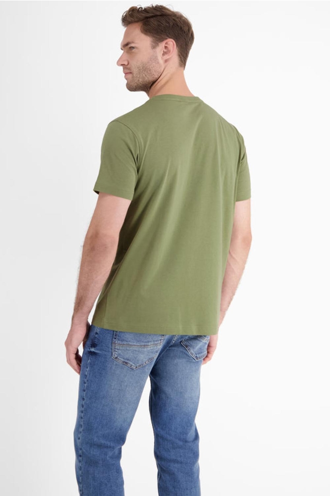 BASIC TSHIRT MET LOGOSTEEK 24D3000 612 Sage Green