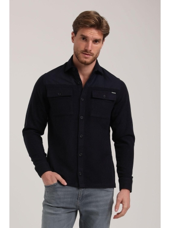 Gabbiano Overhemd ZACHT OVERSHIRT MET KNOPEN 335235 301 navy